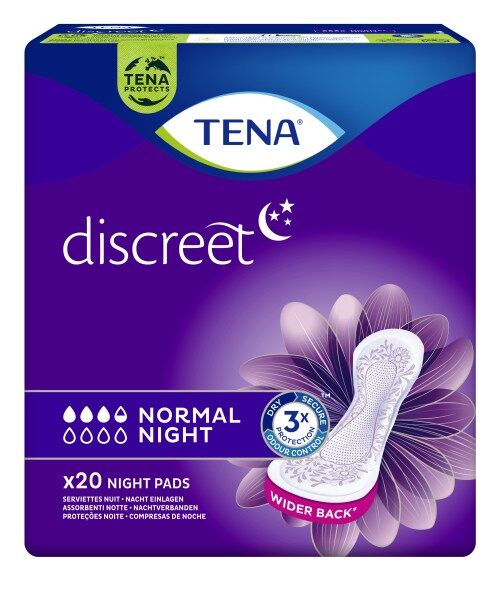 TENA Discreet Normal Night Inkontinenz Einlagen