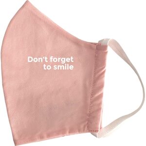 Bio Mund Nasen Maske Don't forget to smile pink