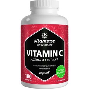 Vitamin C 160mg Acerola Extrakt pur vegan
