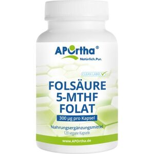 Folsäure 5-MTHF Folat 300 ug vegan