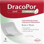 DracoPor sensitiv 8x10cm steril mit Silikonkleber