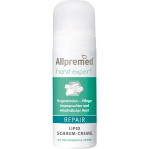 "Allpremed hand expert - Regeneration + Pflege beanspruchter und empfindlicher Haut - Schaum-Creme REPAIR 50 ml"