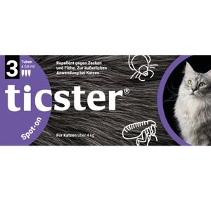 TICSTER Spot-on Lsg.z.Auftropf.f.Katzen 4-8 kg