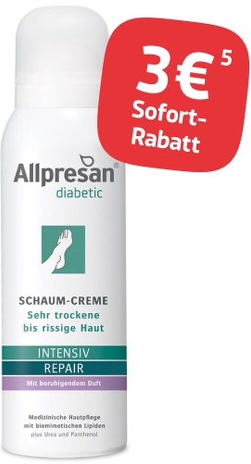 Allpresan diabetic Schaum-Creme INTENSIV + REPAIR mit Duft 125 ml