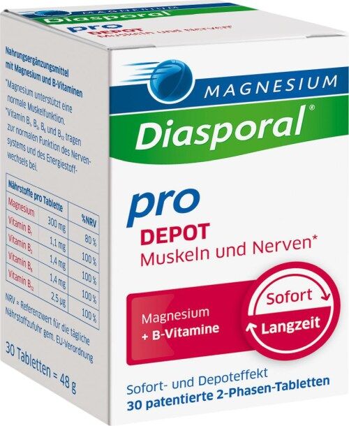 MAGNESIUM DIASPORAL PRO+B-VIT DEPOT Muskel+Nerven