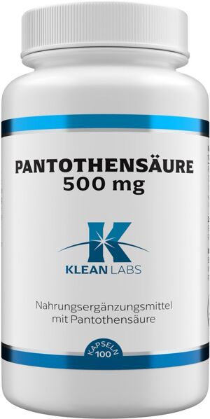 Pantothensäure (B5) 500 mg KLEAN LABS