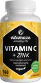 Vitamin C 1000 mg hochdosiert + Zink vegan