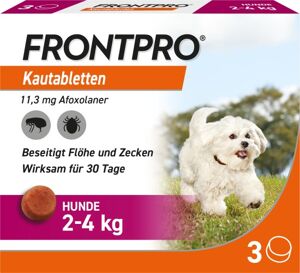 FRONTPRO 11 mg Kautabletten für Hunde 2-4kg