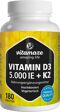 Vitamin D3 K2 5000IE/100ug hochdosiert
