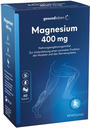 gesund leben Magnesium 400mg Kapseln