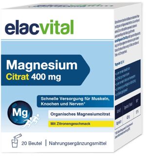 elacvital Magnesium Citrat 400 mg