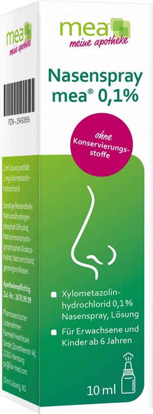 Nasenspray mea 0.1% ohne Konservierungsstoffe