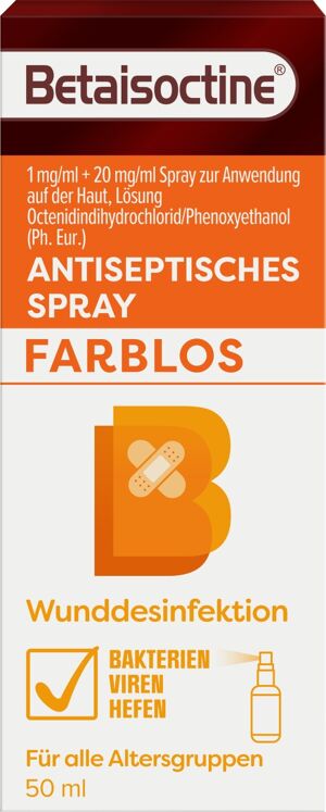 Betaisoctine 1mg/ml + 20 mg/ml Spray z.Anw.a.d.H.