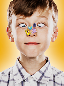 Kind mit einer Erkältung