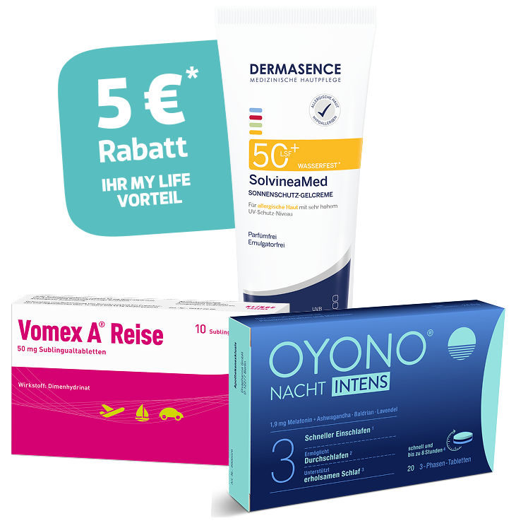 5 € Rabatt auf Ihre Reiseapotheke*